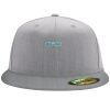 Flexfit 6210 Structured Flat Bill Fitted Hat Thumbnail
