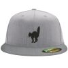 Flexfit 6210 Structured Flat Bill Fitted Hat Thumbnail