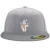 Flexfit 6210 Structured Flat Bill Fitted Hat Thumbnail