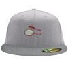 Flexfit 6210 Structured Flat Bill Fitted Hat Thumbnail
