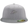 Flexfit 6210 Structured Flat Bill Fitted Hat Thumbnail