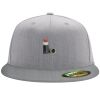 Flexfit 6210 Structured Flat Bill Fitted Hat Thumbnail