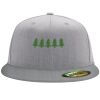 Flexfit 6210 Structured Flat Bill Fitted Hat Thumbnail