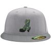 Flexfit 6210 Structured Flat Bill Fitted Hat Thumbnail