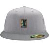 Flexfit 6210 Structured Flat Bill Fitted Hat Thumbnail
