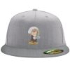 Flexfit 6210 Structured Flat Bill Fitted Hat Thumbnail