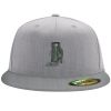 Flexfit 6210 Structured Flat Bill Fitted Hat Thumbnail