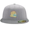 Flexfit 6210 Structured Flat Bill Fitted Hat Thumbnail