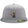 Flexfit 6210 Structured Flat Bill Fitted Hat Thumbnail