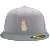 Flexfit 6210 Structured Flat Bill Fitted Hat Thumbnail