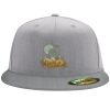 Flexfit 6210 Structured Flat Bill Fitted Hat Thumbnail