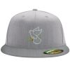 Flexfit 6210 Structured Flat Bill Fitted Hat Thumbnail