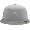 Flexfit 6210 Structured Flat Bill Fitted Hat Thumbnail