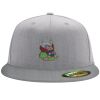 Flexfit 6210 Structured Flat Bill Fitted Hat Thumbnail