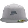Flexfit 6210 Structured Flat Bill Fitted Hat Thumbnail
