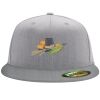 Flexfit 6210 Structured Flat Bill Fitted Hat Thumbnail