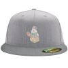 Flexfit 6210 Structured Flat Bill Fitted Hat Thumbnail