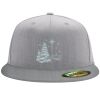 Flexfit 6210 Structured Flat Bill Fitted Hat Thumbnail