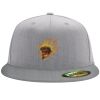 Flexfit 6210 Structured Flat Bill Fitted Hat Thumbnail