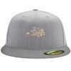 Flexfit 6210 Structured Flat Bill Fitted Hat Thumbnail