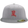 Flexfit 6210 Structured Flat Bill Fitted Hat Thumbnail
