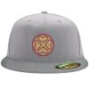 Flexfit 6210 Structured Flat Bill Fitted Hat Thumbnail