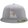 Flexfit 6210 Structured Flat Bill Fitted Hat Thumbnail