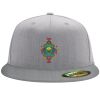 Flexfit 6210 Structured Flat Bill Fitted Hat Thumbnail