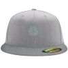 Flexfit 6210 Structured Flat Bill Fitted Hat Thumbnail