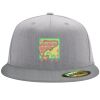 Flexfit 6210 Structured Flat Bill Fitted Hat Thumbnail