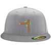 Flexfit 6210 Structured Flat Bill Fitted Hat Thumbnail
