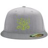 Flexfit 6210 Structured Flat Bill Fitted Hat Thumbnail