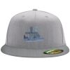 Flexfit 6210 Structured Flat Bill Fitted Hat Thumbnail