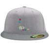 Flexfit 6210 Structured Flat Bill Fitted Hat Thumbnail