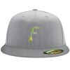 Flexfit 6210 Structured Flat Bill Fitted Hat Thumbnail