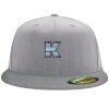 Flexfit 6210 Structured Flat Bill Fitted Hat Thumbnail