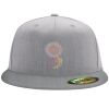 Flexfit 6210 Structured Flat Bill Fitted Hat Thumbnail