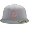 Flexfit 6210 Structured Flat Bill Fitted Hat Thumbnail