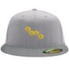 Flexfit 6210 Structured Flat Bill Fitted Hat Thumbnail