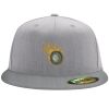 Flexfit 6210 Structured Flat Bill Fitted Hat Thumbnail