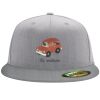 Flexfit 6210 Structured Flat Bill Fitted Hat Thumbnail