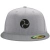 Flexfit 6210 Structured Flat Bill Fitted Hat Thumbnail