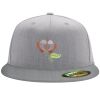 Flexfit 6210 Structured Flat Bill Fitted Hat Thumbnail