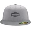 Flexfit 6210 Structured Flat Bill Fitted Hat Thumbnail