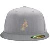 Flexfit 6210 Structured Flat Bill Fitted Hat Thumbnail