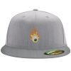 Flexfit 6210 Structured Flat Bill Fitted Hat Thumbnail