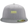 Flexfit 6210 Structured Flat Bill Fitted Hat Thumbnail