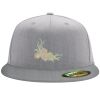 Flexfit 6210 Structured Flat Bill Fitted Hat Thumbnail