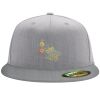 Flexfit 6210 Structured Flat Bill Fitted Hat Thumbnail