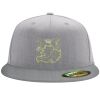 Flexfit 6210 Structured Flat Bill Fitted Hat Thumbnail